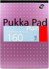 A4 Plain Refill Pad - 160 Page Paper Notepad Notebook 80 gsm FREE POST UK