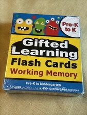 Gifted Learning Flash Cards Working Memory Pre K To Kindergarten Testing Mom