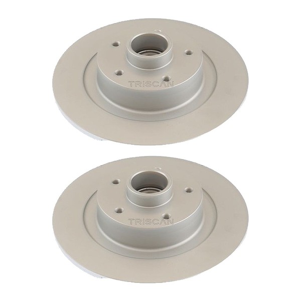 2 Bremsscheiben Voll Ø 290 Mm Triscan Passend FüR U.A. Renault Megane-image