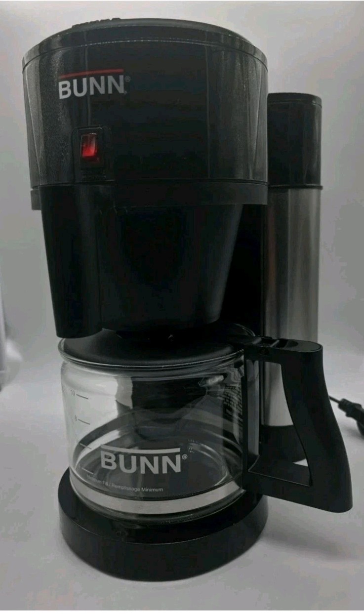 Bunn Velocity Brew 10-Cup Thermal Carafe Pot Home Coffee Brewer W/ Carafe NHBX-B