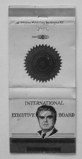UNITED MINE WORKERS OF AMERICA ORGANISÉ 01-25-1890 INTER. COUVERTURE CARNET D'ALLUMETTES DE PLANCHE