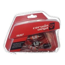 Cerwin Vega RV17 2-Channel Dual Twisted RCA Cable W/dual Molded Ends 17ft