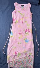 Speechless Girls Size 16 Pink Floral Chiffon Dress Layered Hem Formal Party 0041