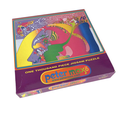 Peter Max 1000 Piece Jigsaw Puzzle New Sealed #3340-4 Instant Nutriment 1999