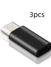 3PCS Lightning Female to USB C Male Adapter iPhone 15 Charging Data Sync