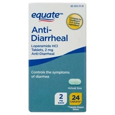 Equate Anti-Diarrheal HCI 2mg 24 Count