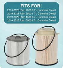 Marsflex Fuel Filter for  2020-2024 diesel Ram 2500 3500 4500 5500 6.7 2019-2024