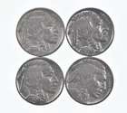 Buffalo Nickels Sharp Horn XF/AU - 1936 1936 1937 1936 Lot Collection *413