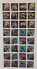 Rare Dinosaur Stickers Single Sheet lenticular print