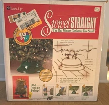 Swivel Straight One Minute Christmas Tree Stand Holds Up to 10' Tree Pivot