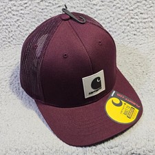 Carhartt Hat Cap Mens Snap Back Red Burgundy ...