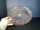 1930s Pink Depression Glass Jeanette Cherry Blossom Serving Platter 10 by 13