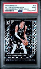 2024 PANINI DONRUSS FRANCHISE FEATURES DISCO #25 VICTOR WEMBANYAMA PSA 9