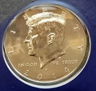2014 P Kennedy Half Dollar Uncirculated in original cello mint holder Q50