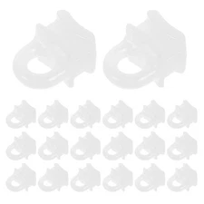 200 Pcs Curtain Hooks for Track System Gliders Pulley Plastic Sliders