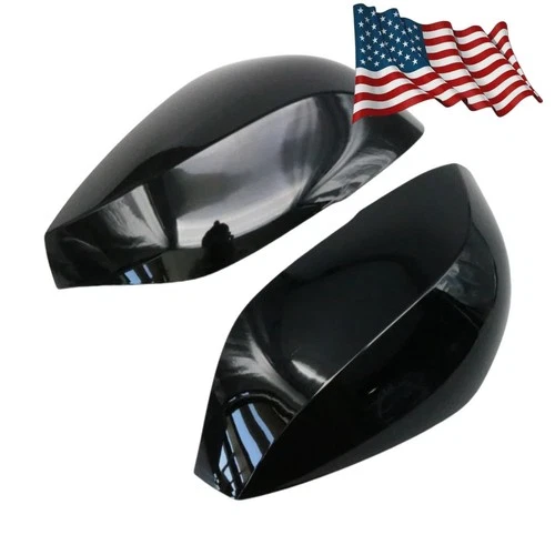 For Infiniti QX30 Q50 Q60 Q70 2014-2021 Black Left+Right Gloss Mirror Cover Caps