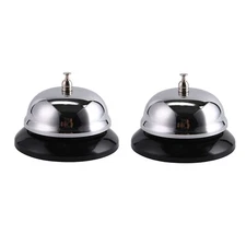 2 Pcs Heavy Duty Dinner Bell Restaurant Bells for Service Calling