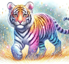 Diamond Painting Kits for Adults Tiger, 5D DIY Diamond Art Kits for Beginners ro