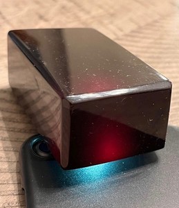 Majestic sleek quaint dark cherry jumbo block for dice or prayer bead 080124eG@