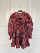 Ulla Johnson romantic floral multicolor ruffled dress size M