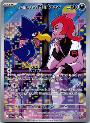 Team Rocket's Murkrow - 200/182 SV10: Destined Rivals Holo NM | eBay