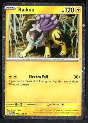 Raikou 048/132 (NM) - Mega Evolution - Cosmos Holo
