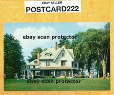 MA Lenox 1960-70s era vintage postcard BERKSHIRE MUSIC FESTIVAL MAIN HOUSE MASS