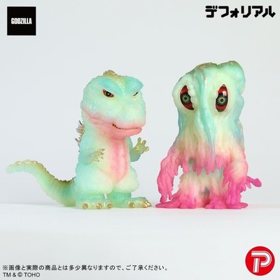 X-PLUS Defo-Real Godzilla vs. Hedorah Glow-in-the-Dark Ver. Set Figure PSL