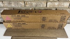 Lot 2- Ricoh Savin Lanier GENUINE Toner IM C3500 842252, 842253 Yellow Magenta