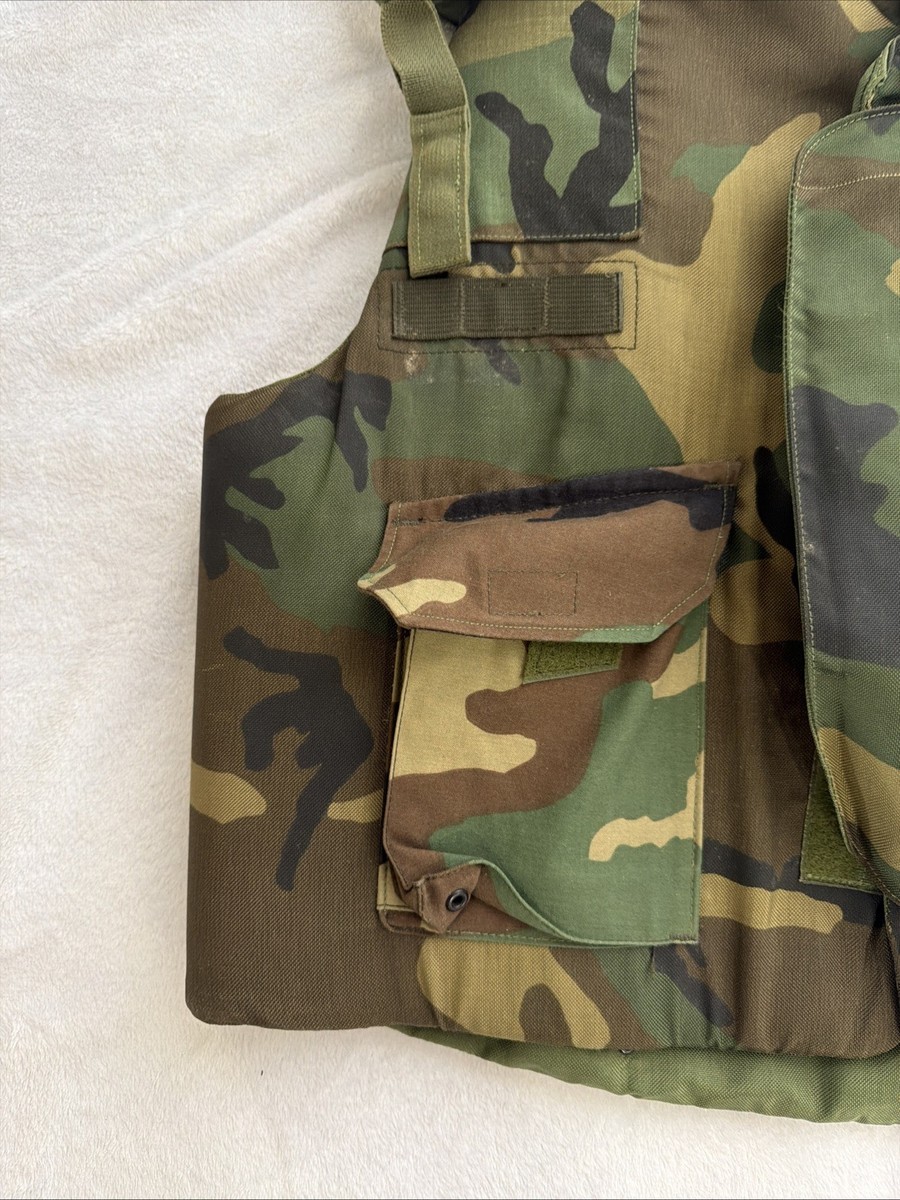 Body Armor Fragmentation Protective Vest Ground Troops Woodland