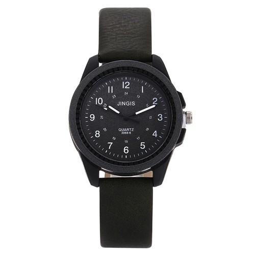 Classic Quartz Electronic Analog Leather Strip Wrist Watch main image 0