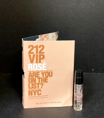 212 Vip ROSE Are You On The List NYC? EDP 0.05oz/1.5ml sample FREE SHIPPING