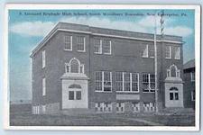 J Leonard Replogle High School So. Woodbury Township New Enterprise PA Postcard