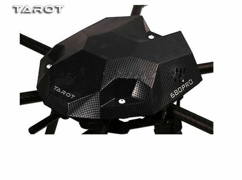 Tarot 680PRO Carbon Fiber Pattern Canopy Hood Head Cover TL2851 F10950 - Picture 2 of 3