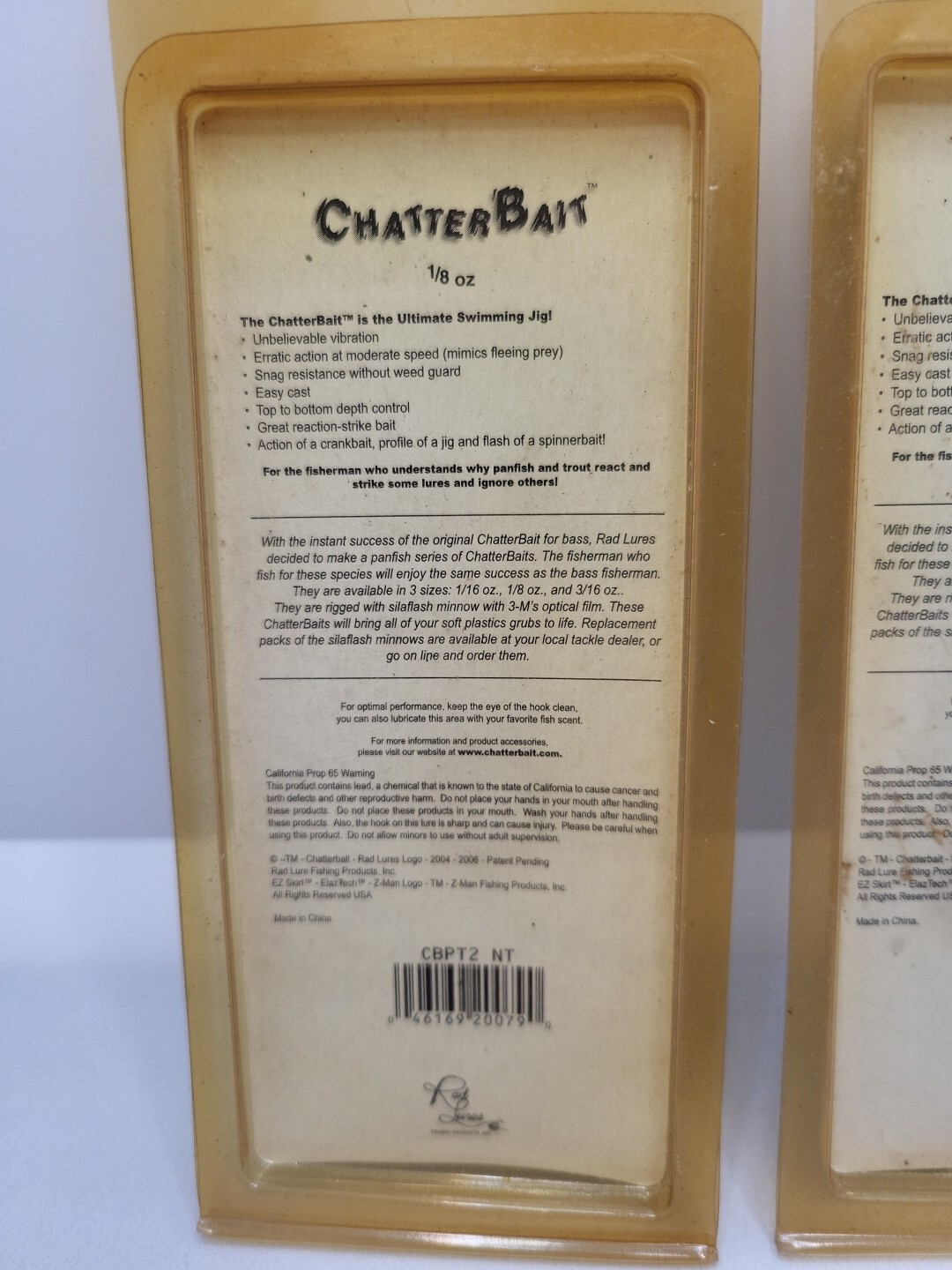 The Original Z-Man Chatterbait Silaflash Minnow, Panfish/Trout Series Lot of 2 - Image 5