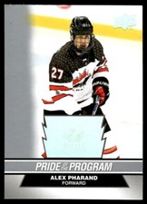 Alex Pharand PRIDE OF THE PROGRAM 2023-24 Team Canada Juniors #85 Hockey Card
