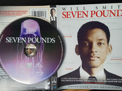 Seven Pounds Blu Ray (DISC ONLY) + Artwork