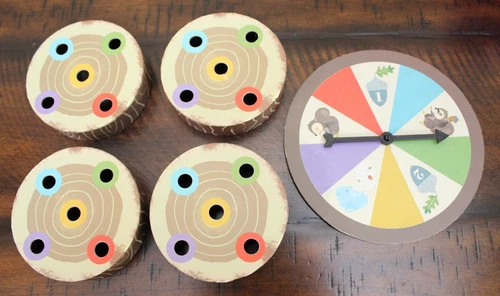 Sneaky Snacky Squirrel Game LOGS + SPINNER Tree Trunks Replacement Parts Lot