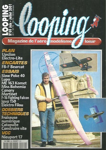 Plan Encarté Looping N°50 - Libellule / Totem Jupiter Spitfire Lucy Gabarit - Occasion Pour Modélisme