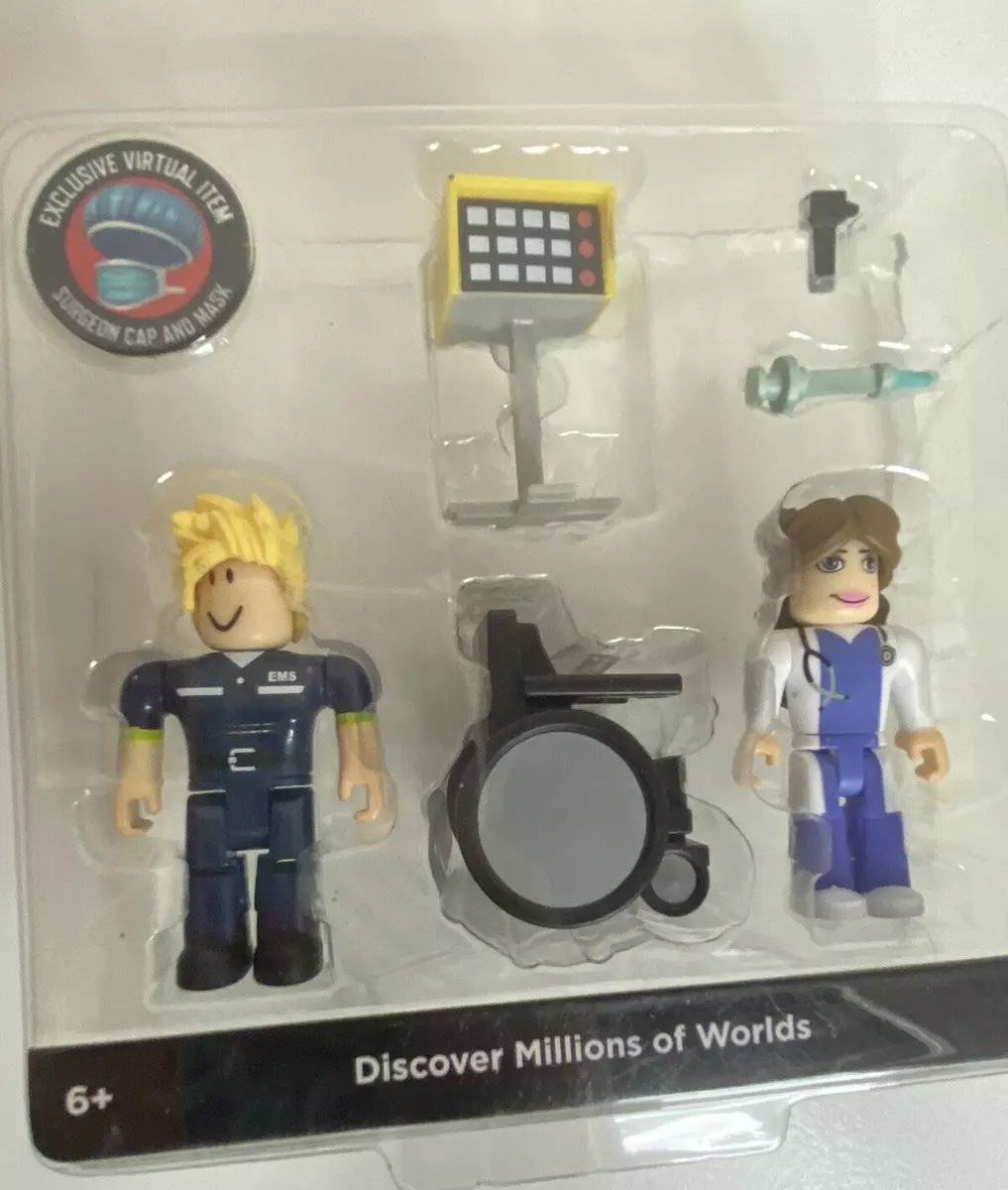 Roblox Brookhave St. Luke's Hospital Figure Pack [Includes Exclusive  Virtual Item] 