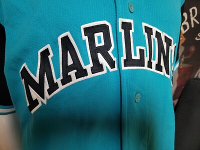 Starter MLB Florida Marlins ユニフォーム Vintage Starter Florida Marlins Sewn Jersey Mens XL Teal MLB Miami