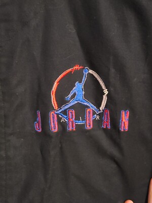 Vintage 90s Air Jordan Button Up Baseball Bowling Style Shirt