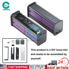 22.5W PD Fast Charger Battery Case Power Bank Box Kit For 8PCS 18650 Battery 