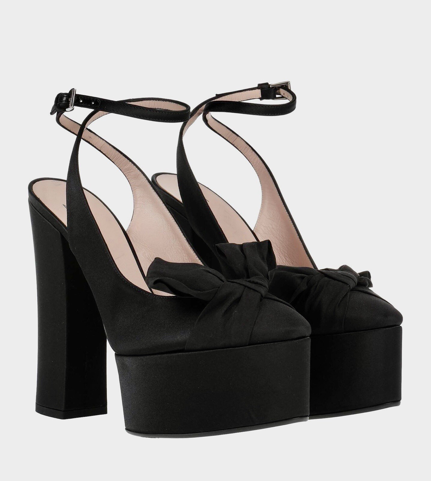 Numero Ventuno Black Italian High Heel Plataform Heels 36.5
