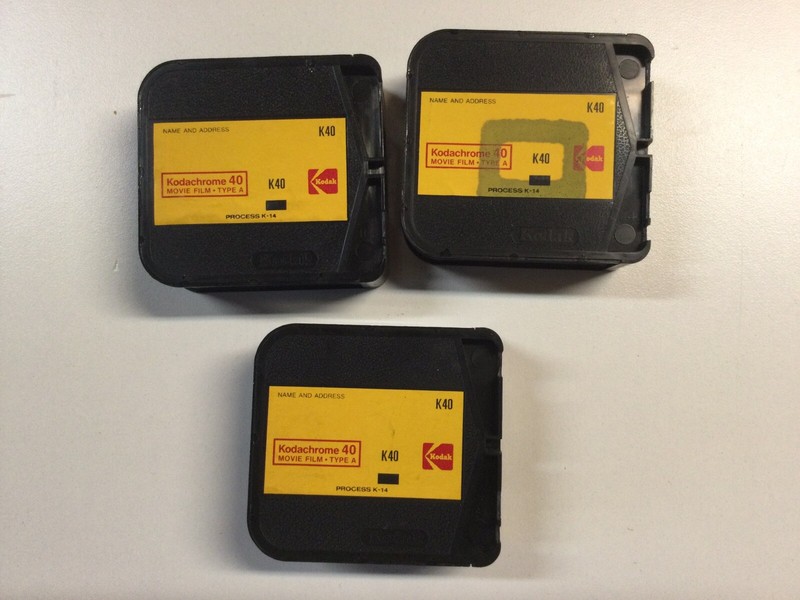 lot of 3 Kodak Kodochrome 40 Movie Film Type A
