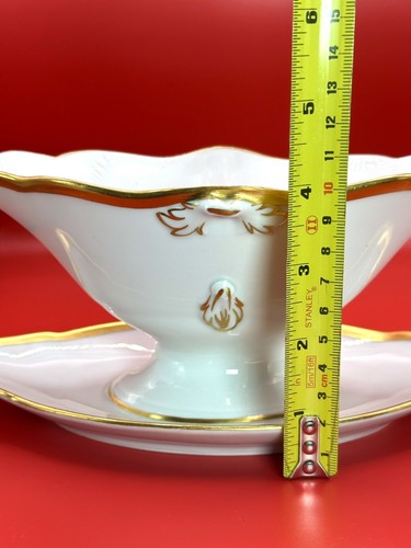 Antique Royal Copenhagen Gilded Gravy/Sauce Boat - Picture 24 of 24