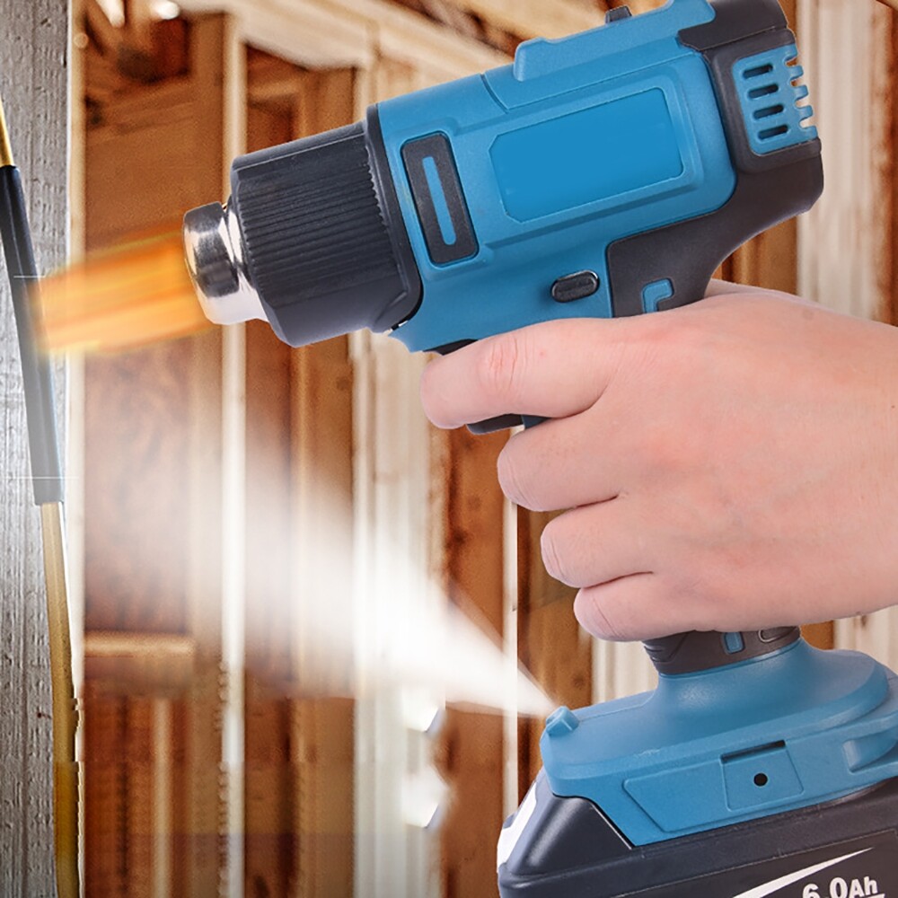 Handheld Hot Air Gun Cordless Electric Heat Gun 7 Nozzles For Makita