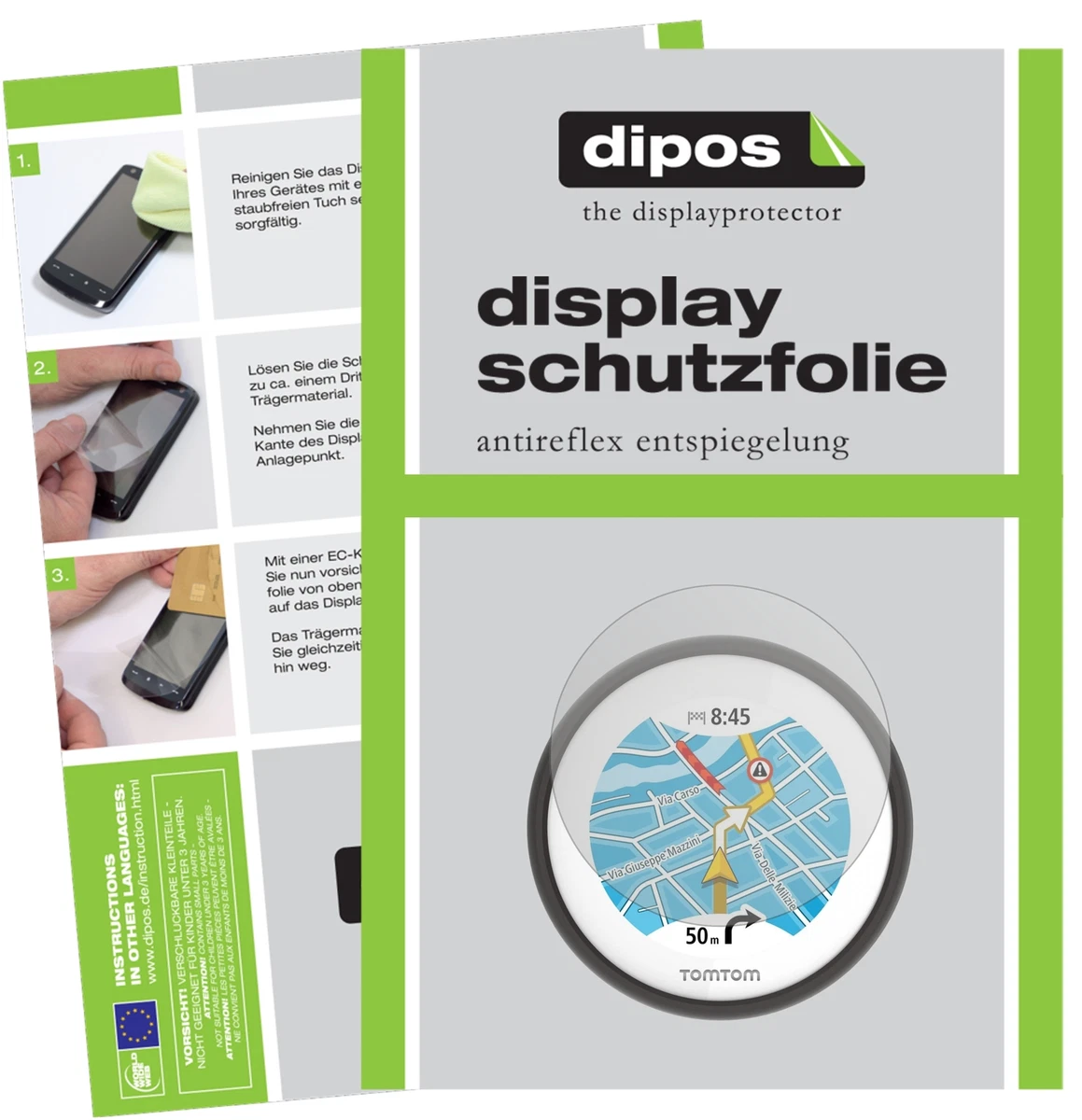 dipos I 4x Pellicola Protettiva antiriflesso compatibile con Oukitel V2