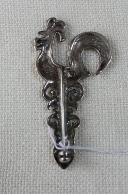 Broche Coq En Argent Massif TOULHOAT - Style Celte Et Breton, Neuve Avec étiquettes