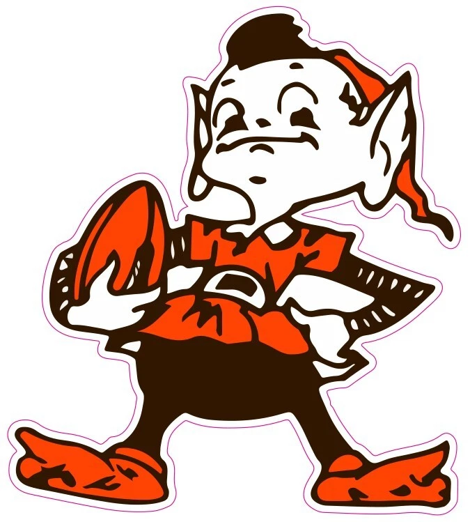 (NOT A PATCH) Cleveland Browns Elf Football HTV Heat Transfer Vinyl Iron On